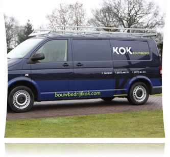 Transporter bouwbedrijf Kok