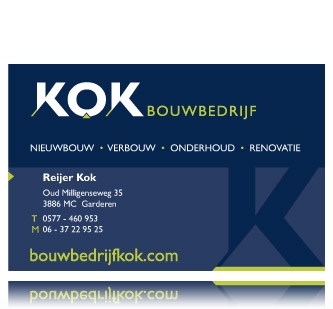 Advertentie Bouwbedrijf Kok
